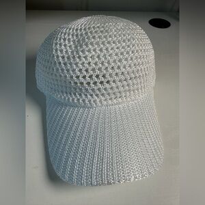 White beach Cap Crochet Baseball Cap - Women Accessories
